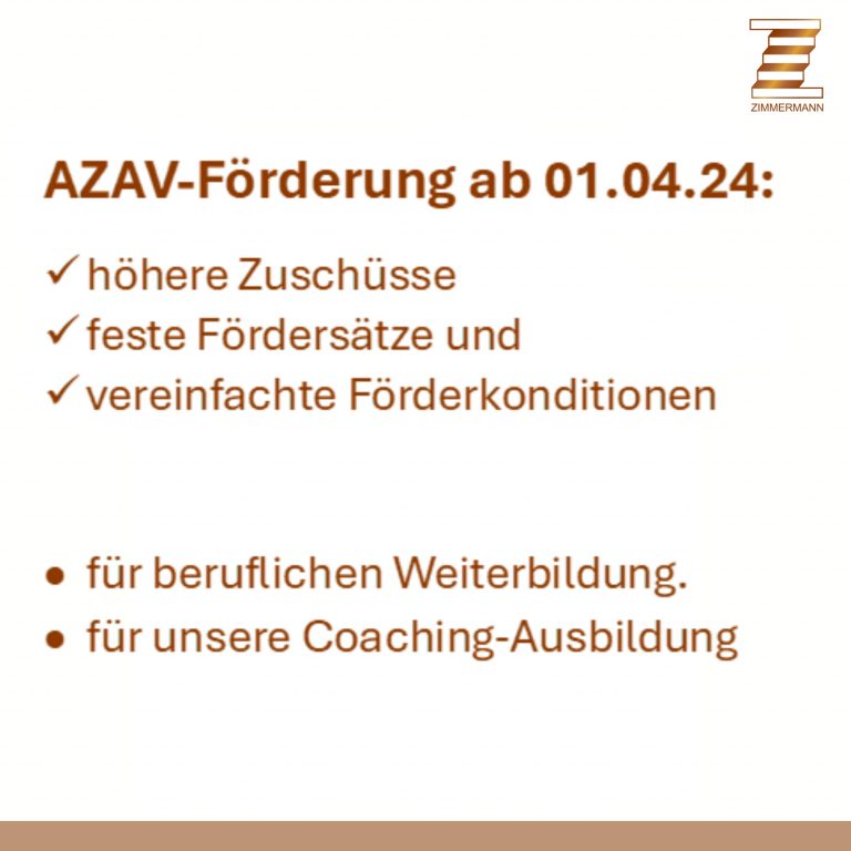 AZAV-Förderung ab April 2024