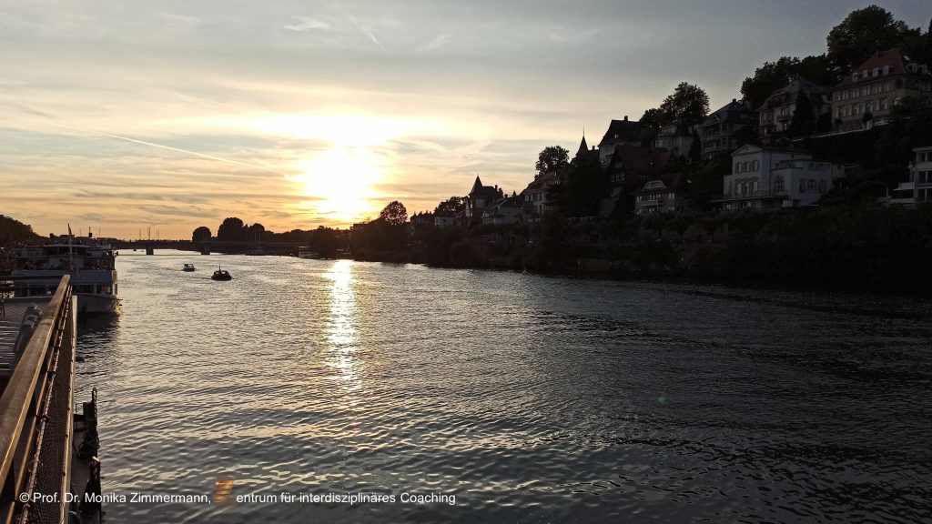 Aussicht vom Pier IV auf den Neckar
