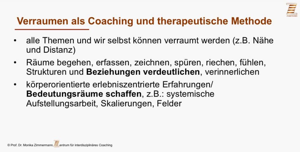 Verraumen im Coaching