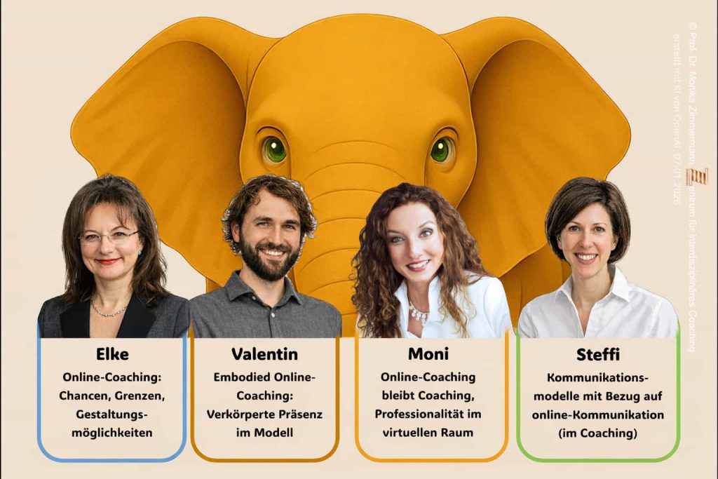 Elke Valentin Moni Steffi als Dozent:innen im Modul 5